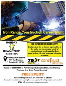 Iron Range Construction Night Flyer - 2022