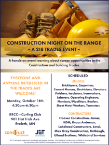 CONSTRUCTION NIGHT ON THE RANGE ~ A 218 TRADES EVENT ~